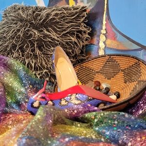 Multi color Louboutin 39 1/2)